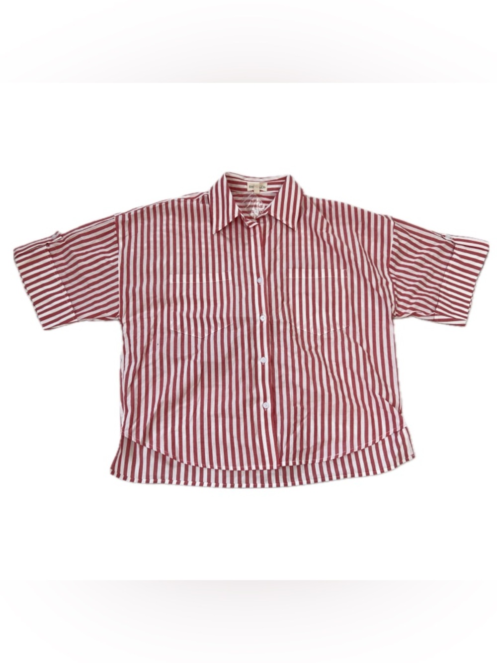 Striped Button-Up Shirt